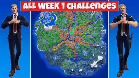 All Week 1 Epic And Legendary Quests Guide 373000 Xp Fortnite