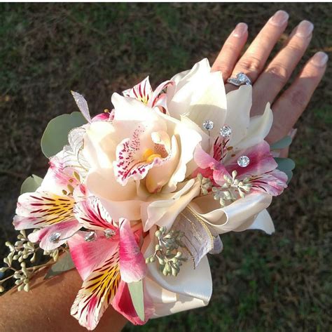 Cymbidium Orchid Wrist Corsage In Downey Ca Chitas Floral Designs