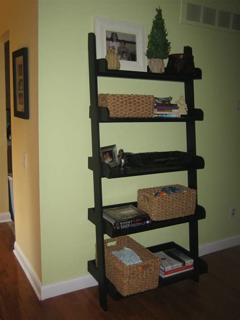 Diy Leaning Ladder Bookshelve Homedesignpictures