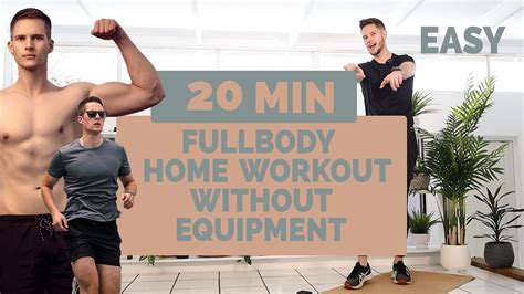 20 Minute Full Body Workout For Beginners No Equipment Needed Youtube