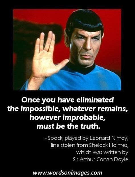 Star Trek Spock Famous Quotes Quotesgram