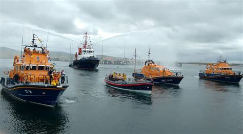 Orkney Harbours Tug Harald At Rnli Stromness Lifeboat 150th Anniversary With Lifeboats From