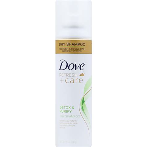 Dove Refresh Care Detox And Purify Dry Shampoo 5 Oz Spray Bottle