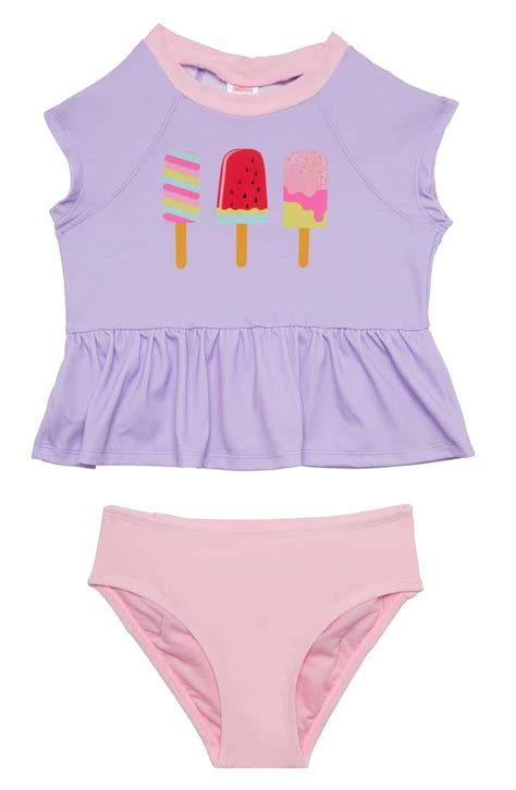 Hula Star Ice Pops Two Piece Tankini Swimsuit Toddler Girls And Little