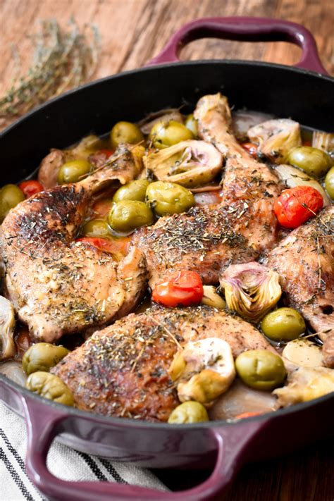 If you do decide to leave the chicken frozen, you don't need to add any additional time. Chicken Provençal with Olives and Cherry Tomatoes - Pardon ...