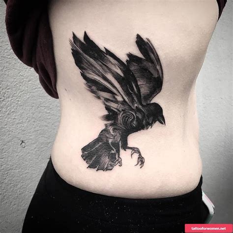 Raven In Flight Beautiful Nordic Tattoo Raven Tattoo Fairy Tattoo