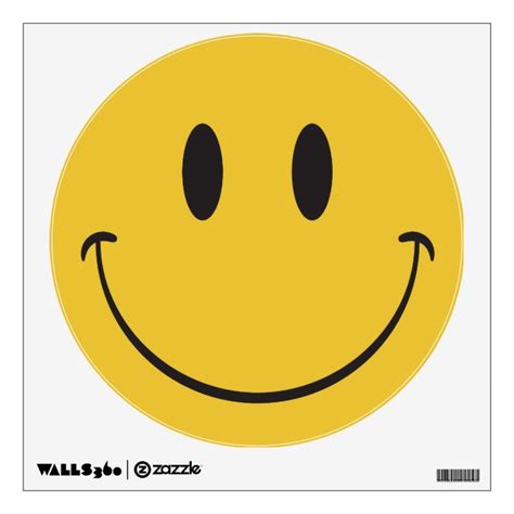 Super Big Smile Happy Face Emoji Wall Decal Zazzle