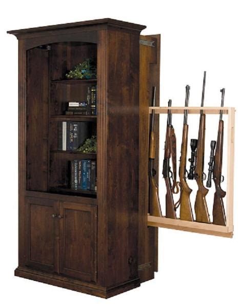 After discussing why it's important and the benefits of a hidden. Large Bookcase with Hidden Gun Rack from DutchCrafters ...