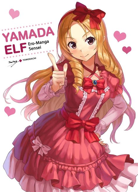 Npcpepper Yamada Elf Eromanga Sensei 10s 1girl Blonde Hair Blush Bow Brown Eyes