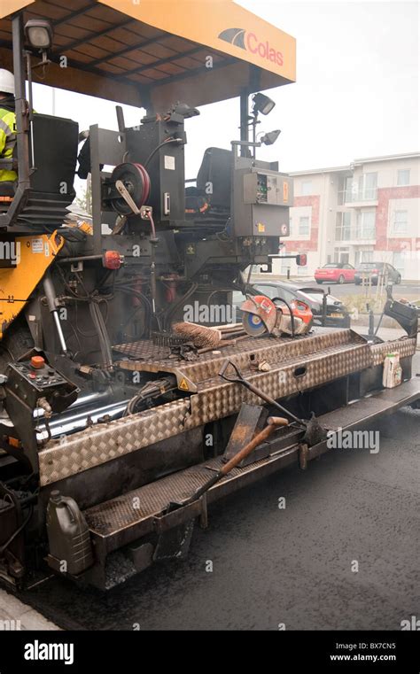 Road Resurfacing Machine Stock Photo Alamy