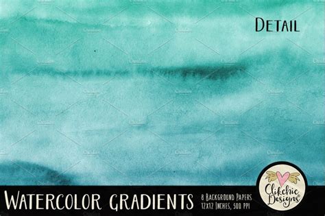 Watercolor Gradients Texture Pack Masterbundles