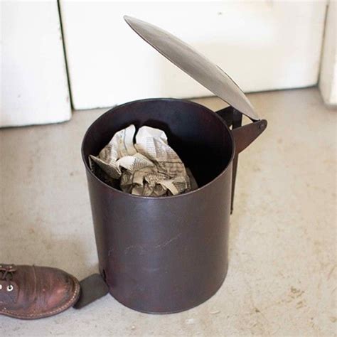 Can be used with garbage disposal. Mini Farmhouse Flip Top Trash Can | Antique farmhouse ...