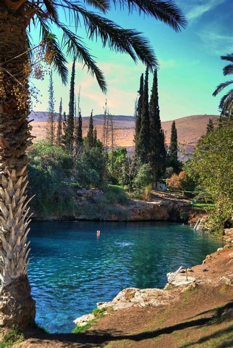 Lago Termal En El Norte De Israel Gan Hashloshá Places To Travel Places To Go Wonders Of