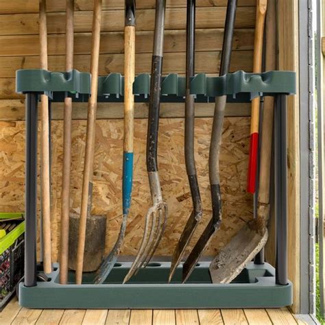 How to make a garden tool holder. Stalwart Rolling Garden Tool Storage Rack Tower Black ...