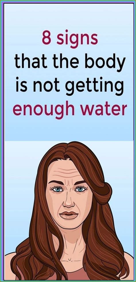 8 Symptoms That The Body Is Not Getting Enough Water Healthy Advice How To Stay Healthy