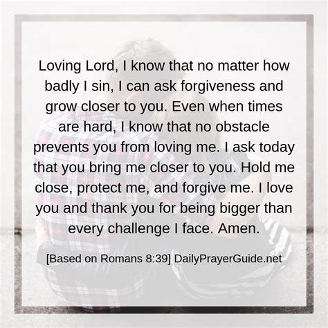 A Prayer To Bring Me Closer To God Romans 839 Daily Prayer Guide