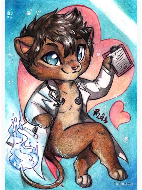 Furry The Doctor Sticker For Sale By Furiarossa Redbubble