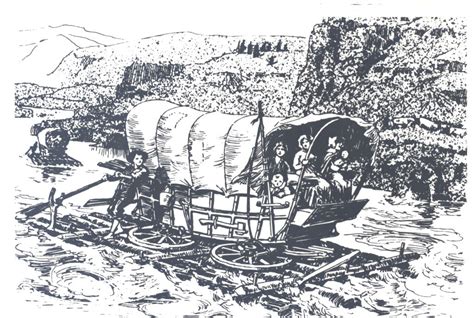 Oregon Trail Wagon Drawing At Explore Collection