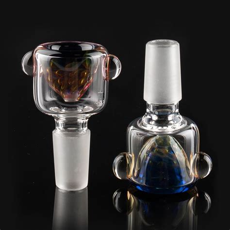 2021 Fancy 14mm 18mm Bowl Male Joint Pieces Glass Smoking Bowls Dry Herb For Bong Water Pipes