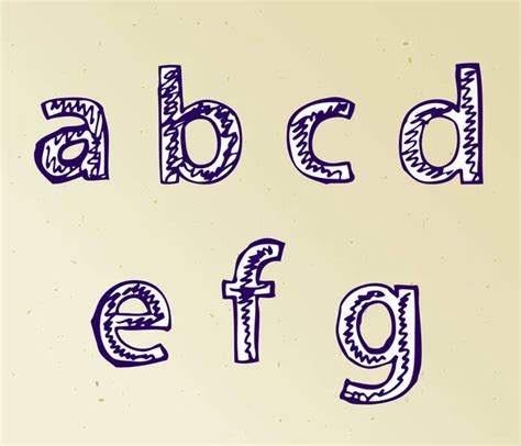 Hand Drawn Font Alphabet Stock Vector Image By ©jonnydrake 144176851