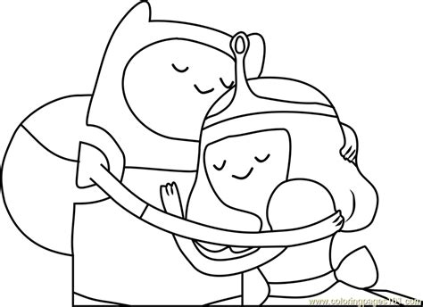 Adventure time drawing and coloring | how to draw finn and jake easy. Finn and Princess Bubblegum Coloring Page - Free Adventure ...