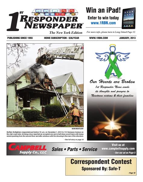 1st Responder News New York January By Belsito Communications Inc