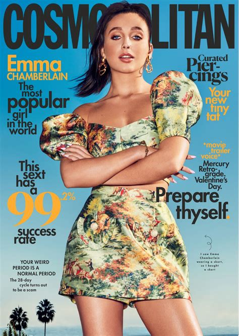 Emma Chamberlain In Cosmopolitan Magazine February 2020 Hawtcelebs