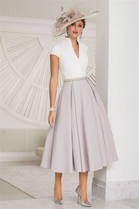 Mid length dress with fuller skirt. 70479 - Catherines of Partick