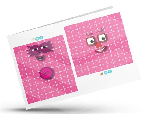 Numberblocks Face Stickers 80 89 Instant Download Pdf Png Etsy Finland