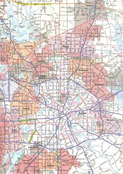 Map Of Dallas Texas