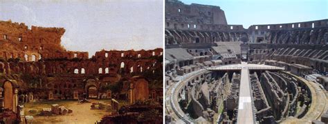 Colosseum Interior Rome Then And Now Livitaly Tours