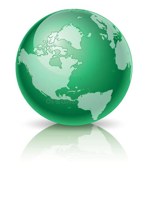 Green Globe Stock Vector Illustration Of Continent Icon 17989680
