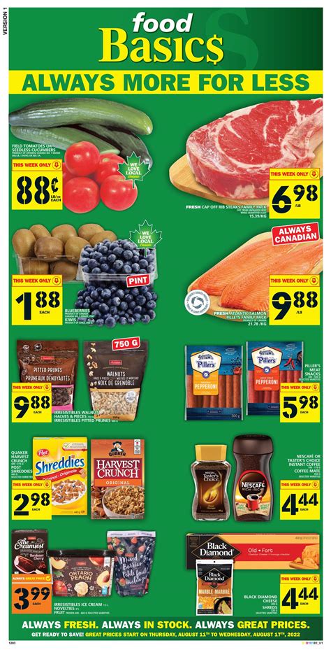 Food Basics Flyer Food Basics Grocery Flyers Coupons And Deals