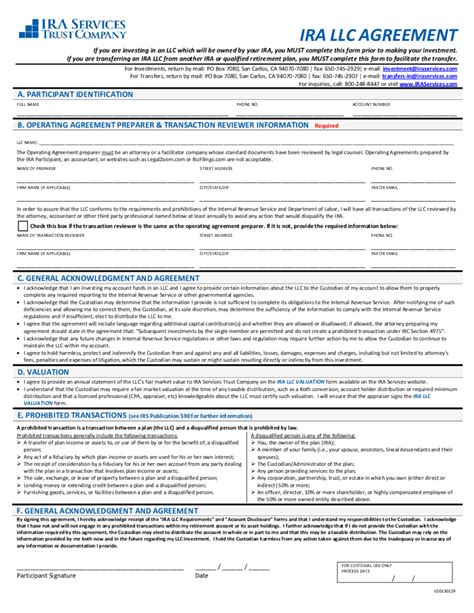 2023 Llc Operating Agreement Template Fillable Printable Pdf And Forms