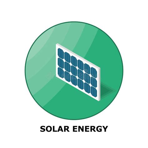 Energia Solar Fontes De Energia Renováveis Parte Ilustração do Vetor Ilustração de planta