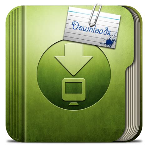 Coarse Green Download Folder Icon, PNG ClipArt Image | IconBug.com