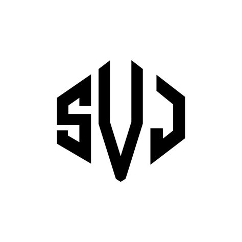 Svj Brief Logo Design Mit Polygonform Svj Polygon Und Würfelform Logo