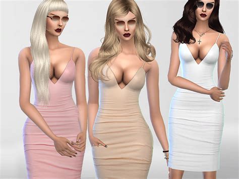 Christmas Party Bodycon Dress By Pinkzombiecupcakes At Tsr Sims Updates