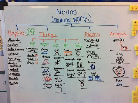 Tree Map Thinking Map For Nouns In Kindergarten Kindergarten Blogs