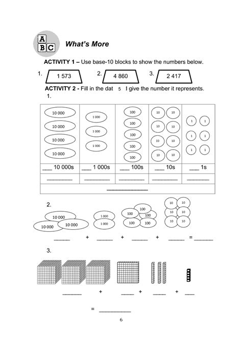 Visualizing Numbers Up To 100 000 Grade 4 Worksheets