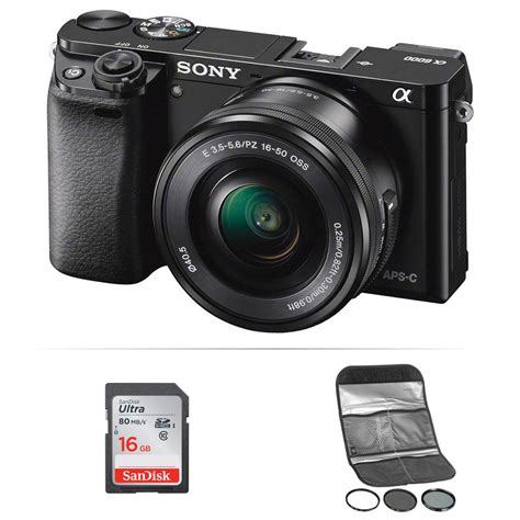 Sony Alpha A6000 Mirrorless Digital Camera With 16 50mm Lens Bandh