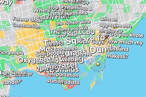 Online Map Charts Toronto Neighbourhoods By Stereotypes