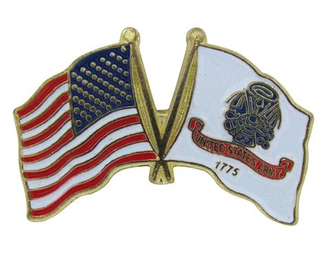 Lapel Pin Us And Army Flags Watkins Party Store