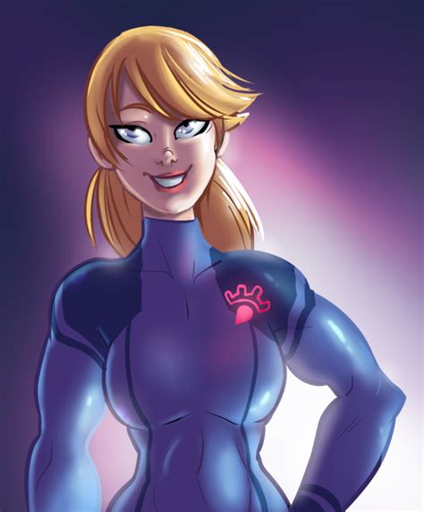 Samus Aran Coloured Sketch By Teutron On DeviantArt