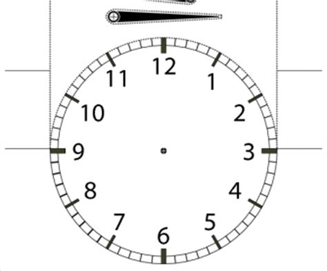 telling  time cutout student desktop clock  numbers