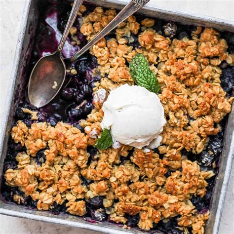 The Best Blueberry Crisp Fit Foodie Finds Blueberry Crisp Recipe