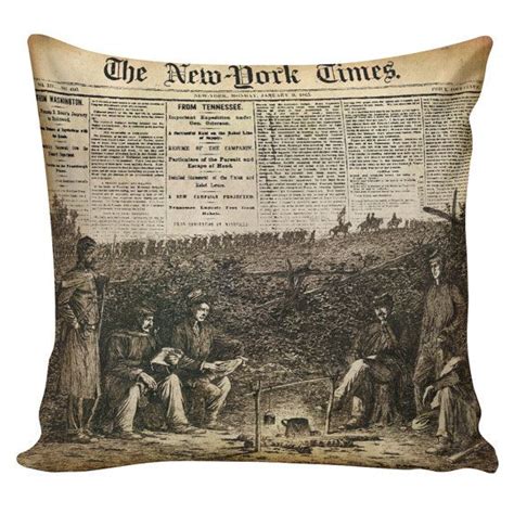We've come a long way since stone and jade pillows, thankfully, but the history of the pillow suggests that elevating one's head during sleep has. Civil War Military History Buff Pillow by WattsonandBulb # ...