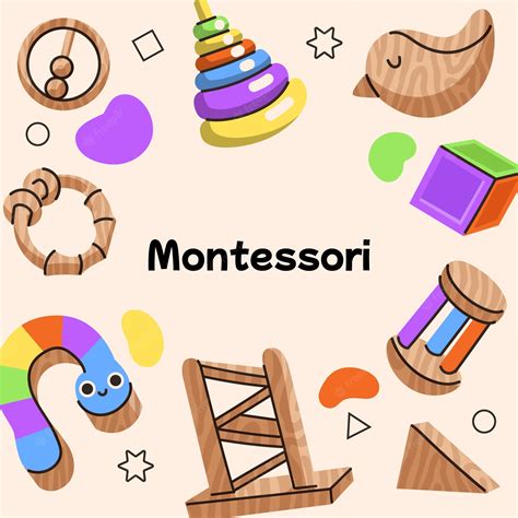 1000 Montessori Materials Illustrations Royalty Free Vector Clip