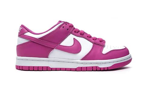 This Womens Nike Dunk Low Features Fuchsia