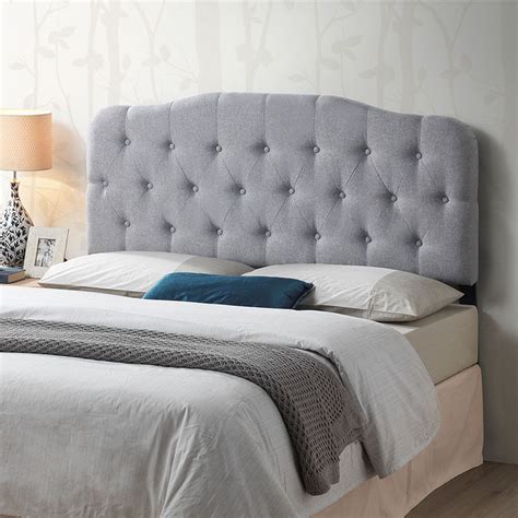 Edgemod Culberson Tufted Headboard Queen Size In Gray